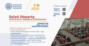 Dzień Otwarty Centrum Karier i Współpracy z Absolwentami dla studentów niestacjonarnych i absolwentów Dzień Otwarty Centrum Karier i Współpracy z Absolwentami dla studentów niestacjonarnych i absolwentów